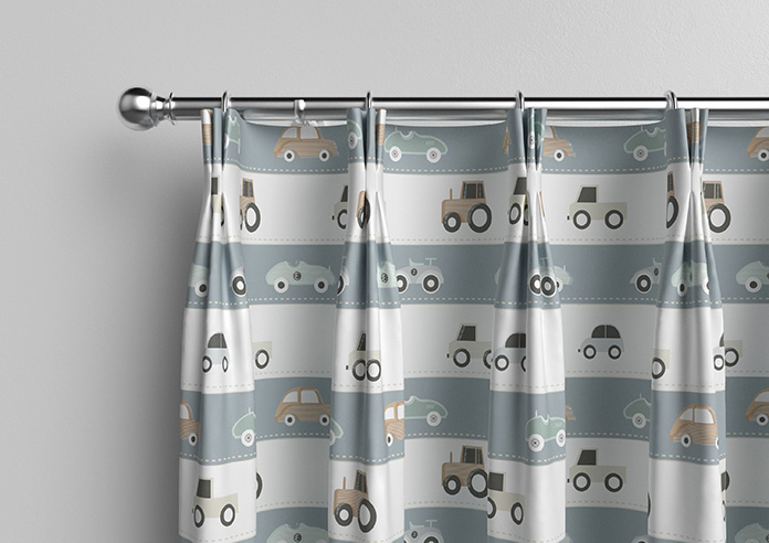 Brum Brum, Blues - Made to Measure Curtains - Image 11